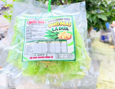Bánh Tráng trộn Phô Mai Lá Dứa 