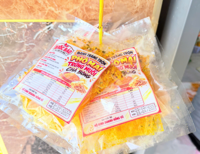 Bánh Tráng trộn Phô Mai Trứng Muối Chà Bông