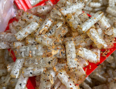 Bánh tráng trộn rong biển cháy tỏi hành phi-bánh tráng ngon Tây Ninh