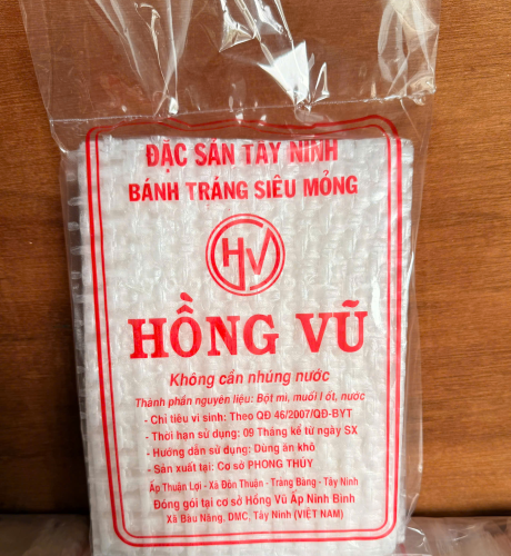 Bánh tráng mỏng, dẻo