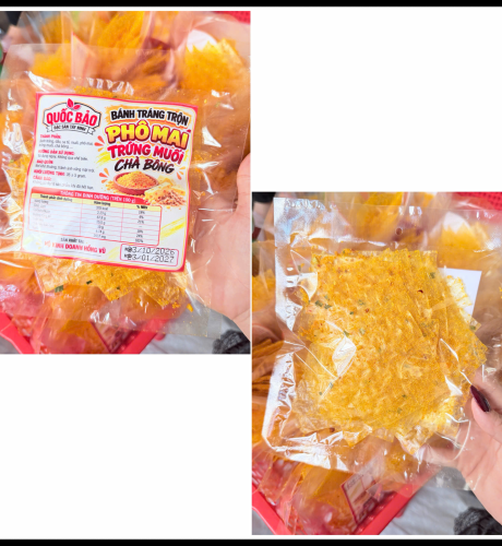 Bánh Tráng trộn Phô Mai Trứng Muối Chà Bông