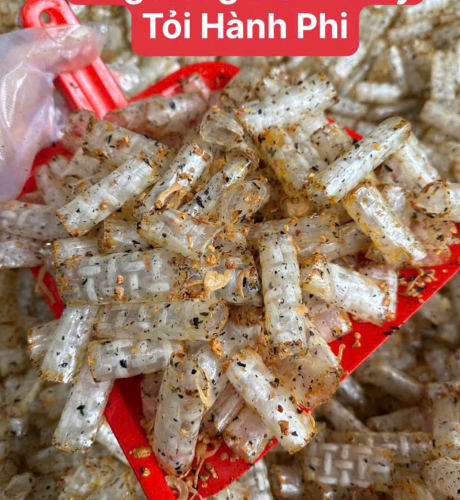 Bánh tráng cuộn rong biển cháy tỏi hành phi-bánh tráng ngon Tây Ninh