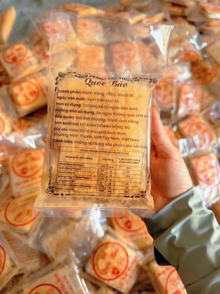 BÁNH TRÁNG MUỐI SẶC NHUYỄN