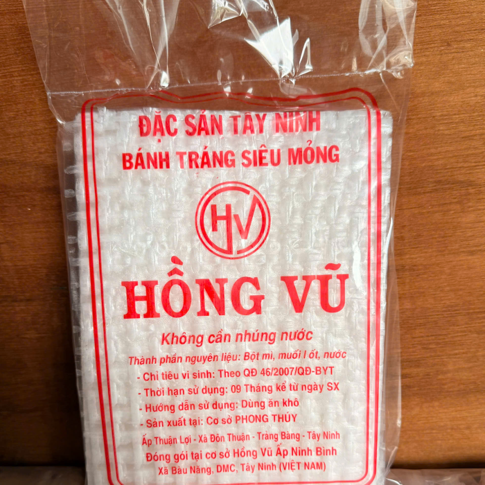 Bánh tráng mỏng, dẻo