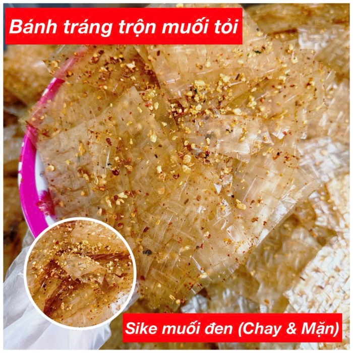 Bánh Tráng Trộn Muối Tỏi ( Sike Đen)