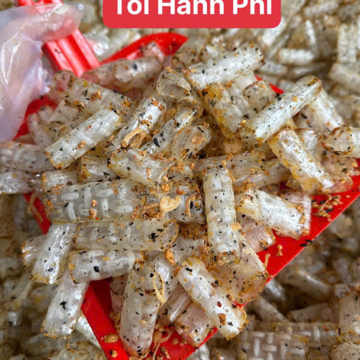 Bánh tráng cuộn rong biển cháy tỏi hành phi-bánh tráng ngon Tây Ninh
